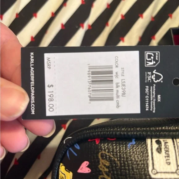 Karl Lagerfeld Black Crossbody Bag NWT! - Picture 2 of 4